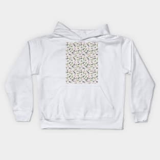 Romantic Spring Tulip floral pattern white ver Kids Hoodie